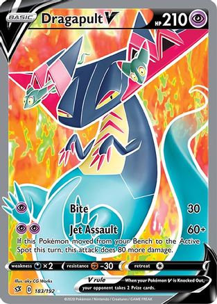 Dragapult V (Full Art) 183/192 - Holofoil Rebel Clash