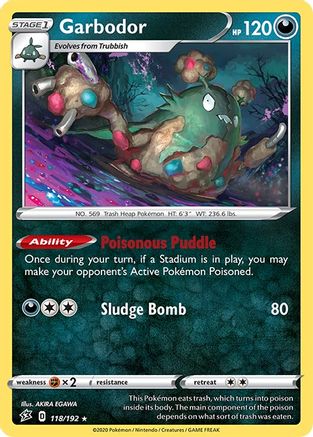 Garbodor 118/192 Rebel Clash
