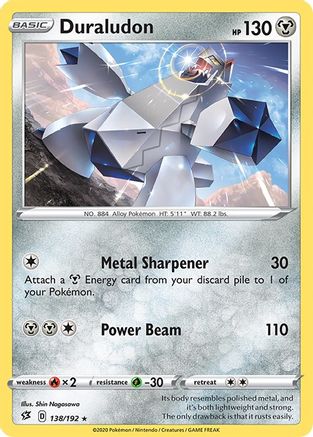 Duraludon 138/192 - Reverse Holofoil Rebel Clash
