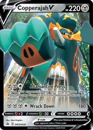 Copperajah V SWSH030 - Holofoil SWSH Sword & Shield Promo Cards