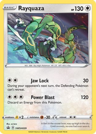 Rayquaza SWSH029 - Holofoil SWSH Sword & Shield Promo Cards