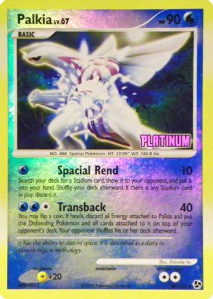 Palkia 026/106 - Reverse Holofoil Burger King Promos