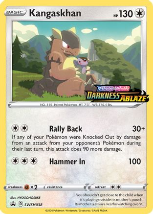 Kangaskhan (Prerelease) SWSH038 - Holofoil SWSH Sword & Shield Promo Cards