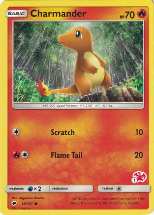 Charmander (#1 Charizard Stamped) 018/147 Battle Academy