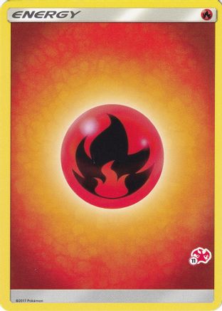 Fire Energy (#11 Charizard Stamped) Battle Academy