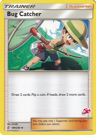 Bug Catcher (#34 Charizard Stamped) 189/236 Battle Academy