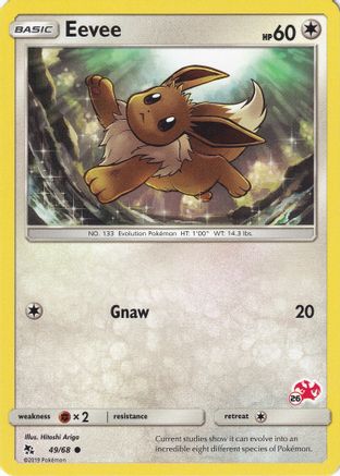 Eevee (#26 Charizard Stamped) 049/068 Battle Academy