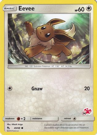 Eevee (#36 Charizard Stamped) 049/068 Battle Academy