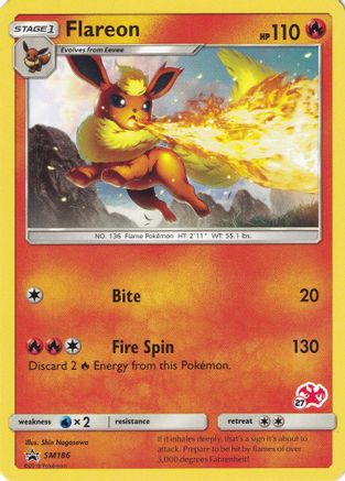 Flareon (#27 Charizard Stamped) SM186 Battle Academy