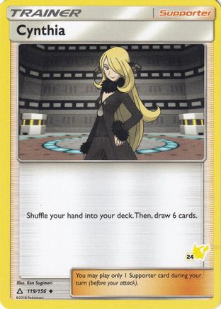 Cynthia (#24 Pikachu Stamped) 119/156 Battle Academy