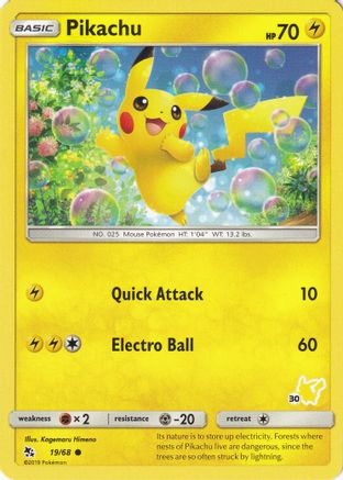 Pikachu (#30 Pikachu Stamped) 019/068 Battle Academy