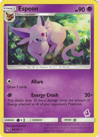 Espeon (Mewtwo Stamped) 089/214 Battle Academy