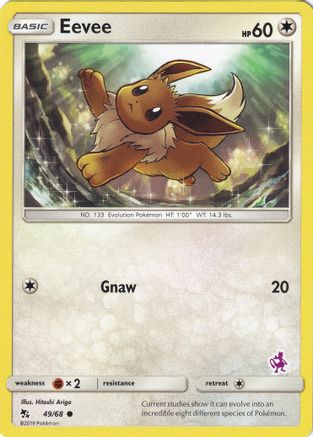 Eevee (Mewtwo Stamped) 049/68 Battle Academy