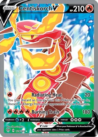 Centiskorch V (Full Art) 179/189 - Holofoil Darkness Ablaze