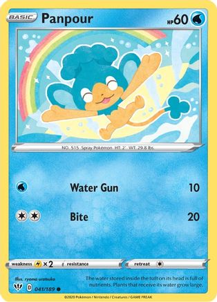 Panpour 041/189 - Reverse Holofoil Darkness Ablaze