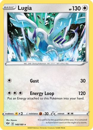 Lugia 140/189 - Reverse Holofoil Darkness Ablaze