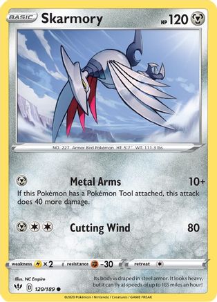 Skarmory 120/189 - Reverse Holofoil Darkness Ablaze