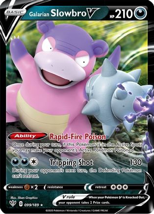 Galarian Slowbro V 099/189 - Holofoil Darkness Ablaze