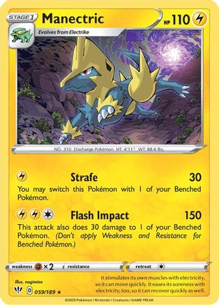 Manectric 059/189 - Reverse Holofoil Darkness Ablaze