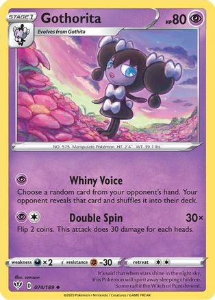 Gothorita 074/189 - Reverse Holofoil Darkness Ablaze