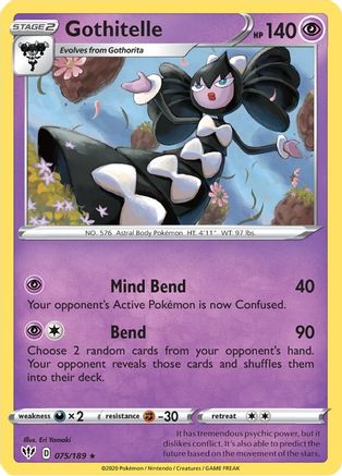 Gothitelle 075/189 - Reverse Holofoil Darkness Ablaze