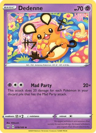Dedenne 078/189 Darkness Ablaze