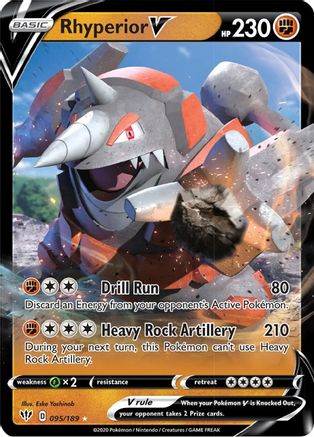 Rhyperior V 095/189 - Holofoil Darkness Ablaze