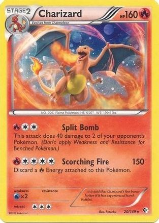 Charizard (Cosmos Holo) 020/149 - Holofoil Blister Exclusives