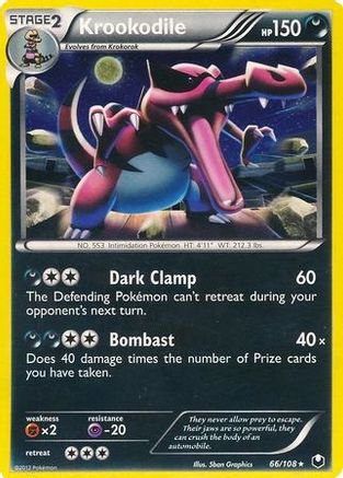 Krookodile (Cosmos Holo) 066/108 - Holofoil Blister Exclusives