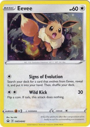 Eevee SWSH042 - Holofoil SWSH Sword & Shield Promo Cards