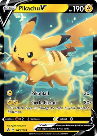 Pikachu V SWSH063 - Holofoil SWSH Sword & Shield Promo Cards