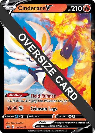Cinderace V SWSH015 - Holofoil Jumbo Cards