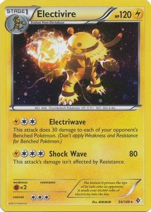 Electivire (Cosmos Holo) 054/149 - Holofoil Blister Exclusives
