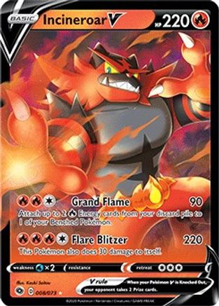 Incineroar V 008/73 - Holofoil Champions Path