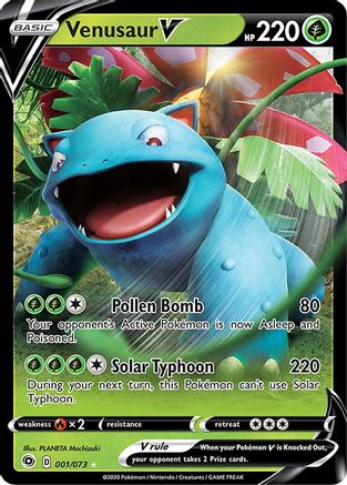 Venusaur V 001 - Holofoil Champions Path