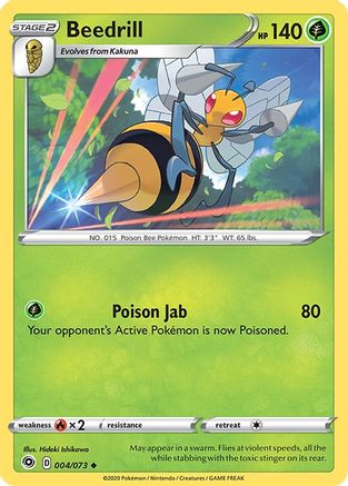 Beedrill 004/73 - Reverse Holofoil Champions Path