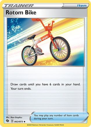 Rotom Bike 063/73 - Reverse Holofoil Champions Path