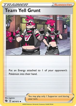 Team Yell Grunt 067/73 Champions Path