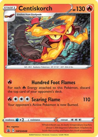 Centiskorch SWSH048 - Holofoil SWSH Sword & Shield Promo Cards