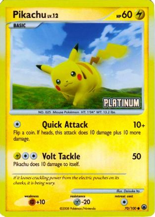 Pikachu 070/100 - Reverse Holofoil Burger King Promos