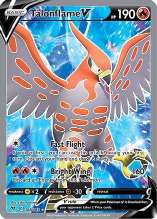 Talonflame V (Full Art) 168/185 - Holofoil Vivid Voltage