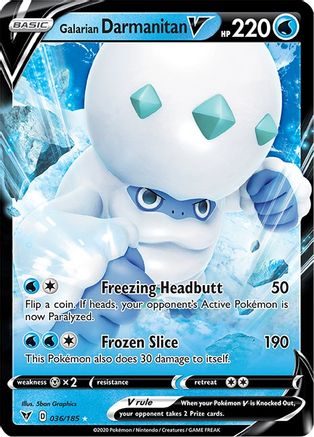 Galarian Darmanitan V 036/185 - Holofoil Vivid Voltage
