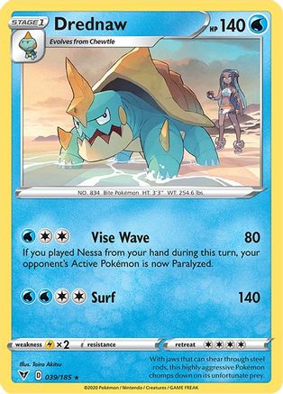 Drednaw 039/185 - Reverse Holofoil Vivid Voltage