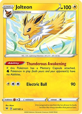 Jolteon 047/185 - Reverse Holofoil Vivid Voltage