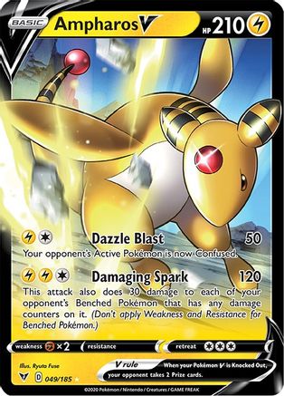 Ampharos V 049/185 - Holofoil Vivid Voltage