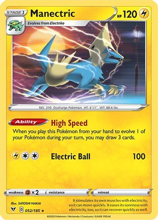 Manectric 052/185 - Reverse Holofoil Vivid Voltage