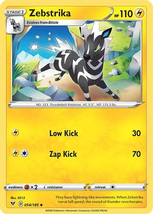 Zebstrika 054/185 - Reverse Holofoil Vivid Voltage