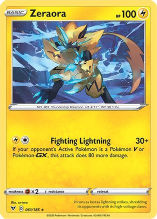 Zeraora 061/185 - Reverse Holofoil Vivid Voltage