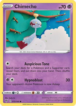 Chimecho 072/185 - Reverse Holofoil Vivid Voltage