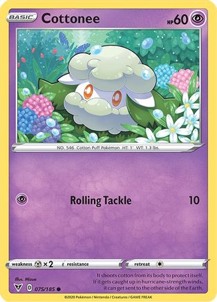 Cottonee 075/185 - Reverse Holofoil Vivid Voltage